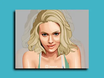 Scarlett Johansson black widow marvel potrait scarlett scarlett johansson vector vector art vectorart vectors vexel vexel art vexelart