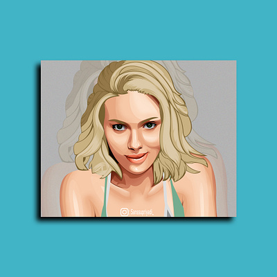 Scarlett Johansson black widow marvel potrait scarlett scarlett johansson vector vector art vectorart vectors vexel vexel art vexelart