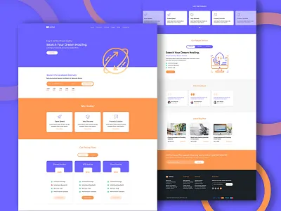 Hosting Theme app domain hosting hosting template hosting website illustrator logo mobile app technology template design typography ui uiux web