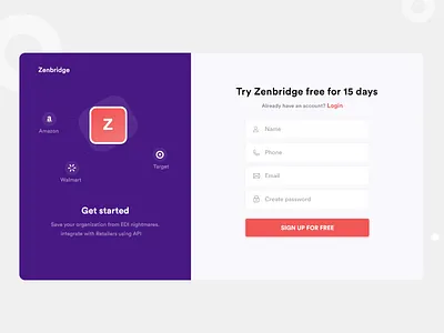 Sign up - Website design android app branding dailyui design dribbble illustration interaction landing page design login page onboarding screen saas app saas design saas landing page signup typography uidesignpatterns ux webapplication website website design