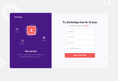 Sign up - Website design android app branding dailyui design dribbble illustration interaction landing page design login page onboarding screen saas app saas design saas landing page signup typography uidesignpatterns ux webapplication website website design