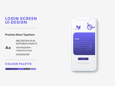 Mobile App Login Screen adobe xd app app design clean ui design dribbble graphic design inspiration login login screen minimal mobile ui mockup typography ui design uiux