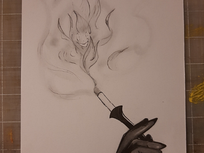 Inktober 2020: WISP cigarette fancy inktober inktober 2020 smoke wisp