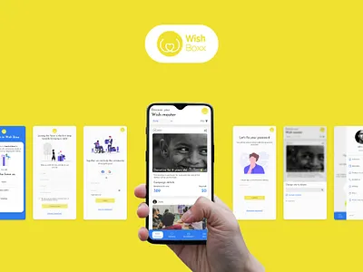 Wish Boxx adobexd application application design clothes concept donation mobile app ngo ui ux ux design uxdesigner uxui