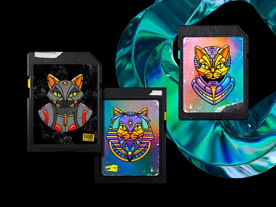 NFT Collection — Golden Cat Club illustration ui vector