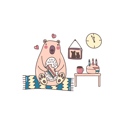 Midnight Cake cartoon cartoon character cartoon illustration character cute illustration cuteart flat illustration illustration art illustrator kawaii kawaii art simple vector vector illustration