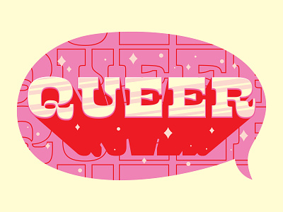 Pride month branding illustration illustrator pride pride month queer type vector