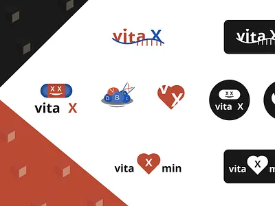 Vita X - Logo Design and branding art branding design flat graphic design illustration illustrator logo minimal vector