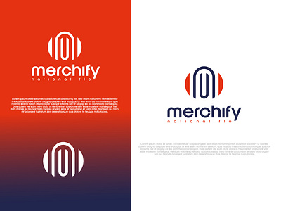 M letter logo (merchify) app logo best logo branding colourful logo creative design graphic design iconic logo logo logo mark logoconcept logomaker logotype logovector m letter logo m logo icon minimal logo modern logo