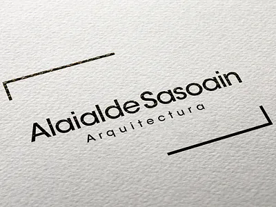 Alaialde Sasoain Arquitectura branding daniel ciria danielciria design flat logo typography