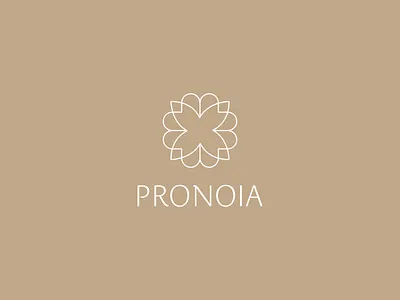 Pronoia - Logo Design for Wellness Studio abstract flower body brand identity business feminine health lifestyle healthy logo design logomark modern nature sauna simple small spa symbol therapy visual branding wellness studio yoga
