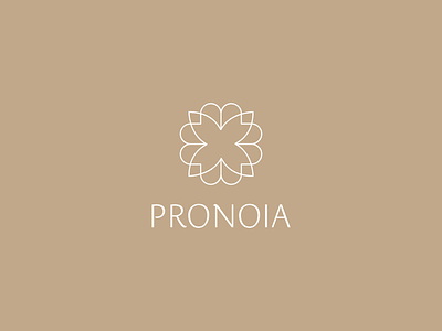 Pronoia - Logo Design for Wellness Studio abstract flower body brand identity business feminine health lifestyle healthy logo design logomark modern nature sauna simple small spa symbol therapy visual branding wellness studio yoga