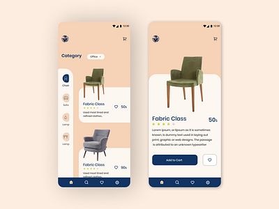 Furniture App 2020 trend app app ui design chair color design figma figmadesign furniture app new design newdesign popular design popular shot trending ui ui uidesign ux uxdesign