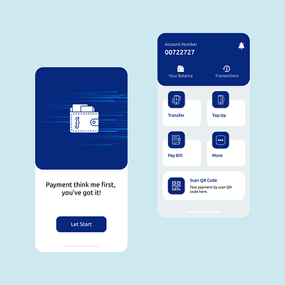 Payment wallet bank app banking payment ui design wallet