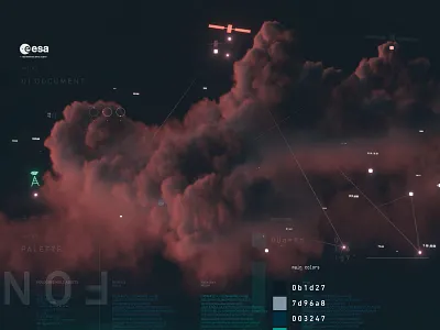 ESA Space for 5G 3d art direction c4d design graphic design icon illustration illustrator mockup ui vector