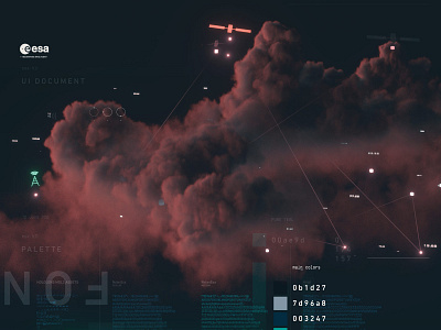ESA Space for 5G 3d art direction c4d design graphic design icon illustration illustrator mockup ui vector