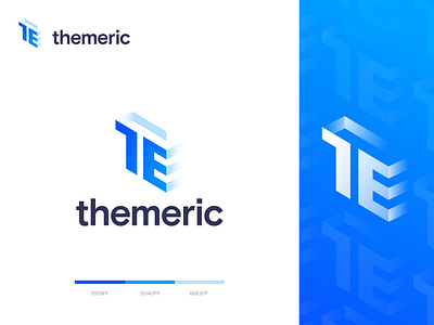 themeric logo design app logo best logo designer brand brand identity corporate creative logo devignedge isometric isometric logo letter e logo logo design logo design trend logo designer logo designs logo mark logotype modern logo t e logo