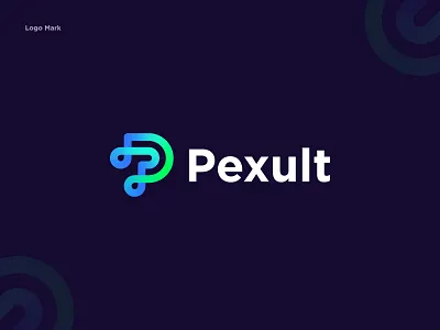 pexult logo branding design gradient identity logo logo design logodesign logos logotype mark minimal minimalist logo modern logo monogram p logo typography vector