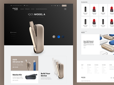 IQOS Landing Page corporate dailyui design figma landing design landing page design landing page ui ui ui designer uidesign web webui