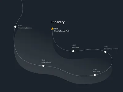 Daily UI Challenge : 079 Itinerary adobexd dailyui itinerary ui
