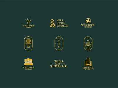 Logo suggestionS for WHS adobe illustrator adobe photoshop brand branding clean design gold hotel icon illustration logo luxury logo typography vector