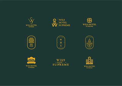 Logo suggestionS for WHS adobe illustrator adobe photoshop brand branding clean design gold hotel icon illustration logo luxury logo typography vector