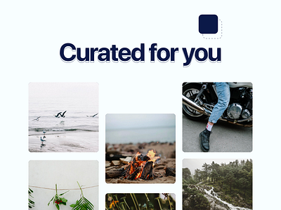 Daily UI Challenge : 091 Curated for you adobexd curated for you dailyui ui
