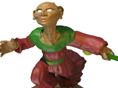 Circle of the Sun Wizard Character Model 3d model 3d modeling custom design dnd dungeonsanddragons