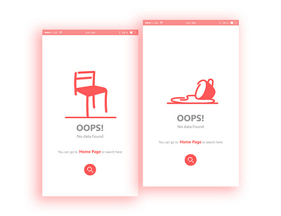 No data page data error error 404 uiux