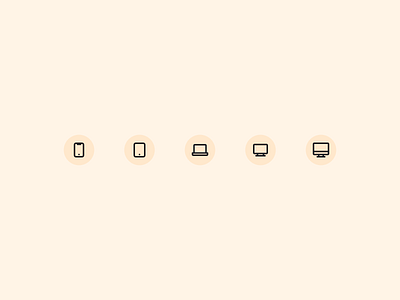 Devices Icons clean desktop icon icon design icon set icons iconset laptop icon mobile icon simple sketch tablet icon