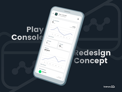 Play Console Redesign Concept adobexd android android app appdesign design icon material design material ui materialdesign prototype ui uiux wireframing