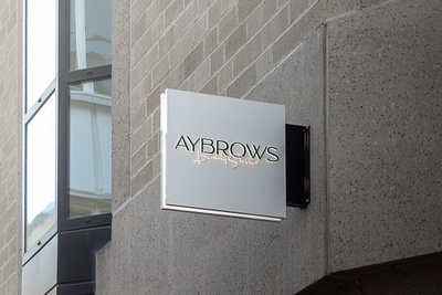 Aybrows - Logo Design beauty salon branding corporate branding design germany illustrator logo typography vector