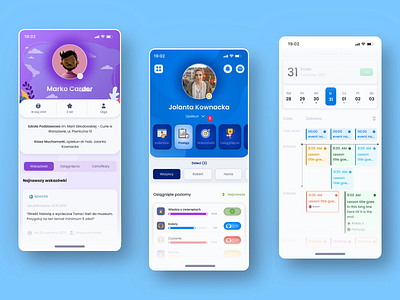 BILINGUAL FUTURE.APP app calendar children dashboard design dribbble language learning mobile parent platform profile teacher ui uiux userexperience userinterface users ux