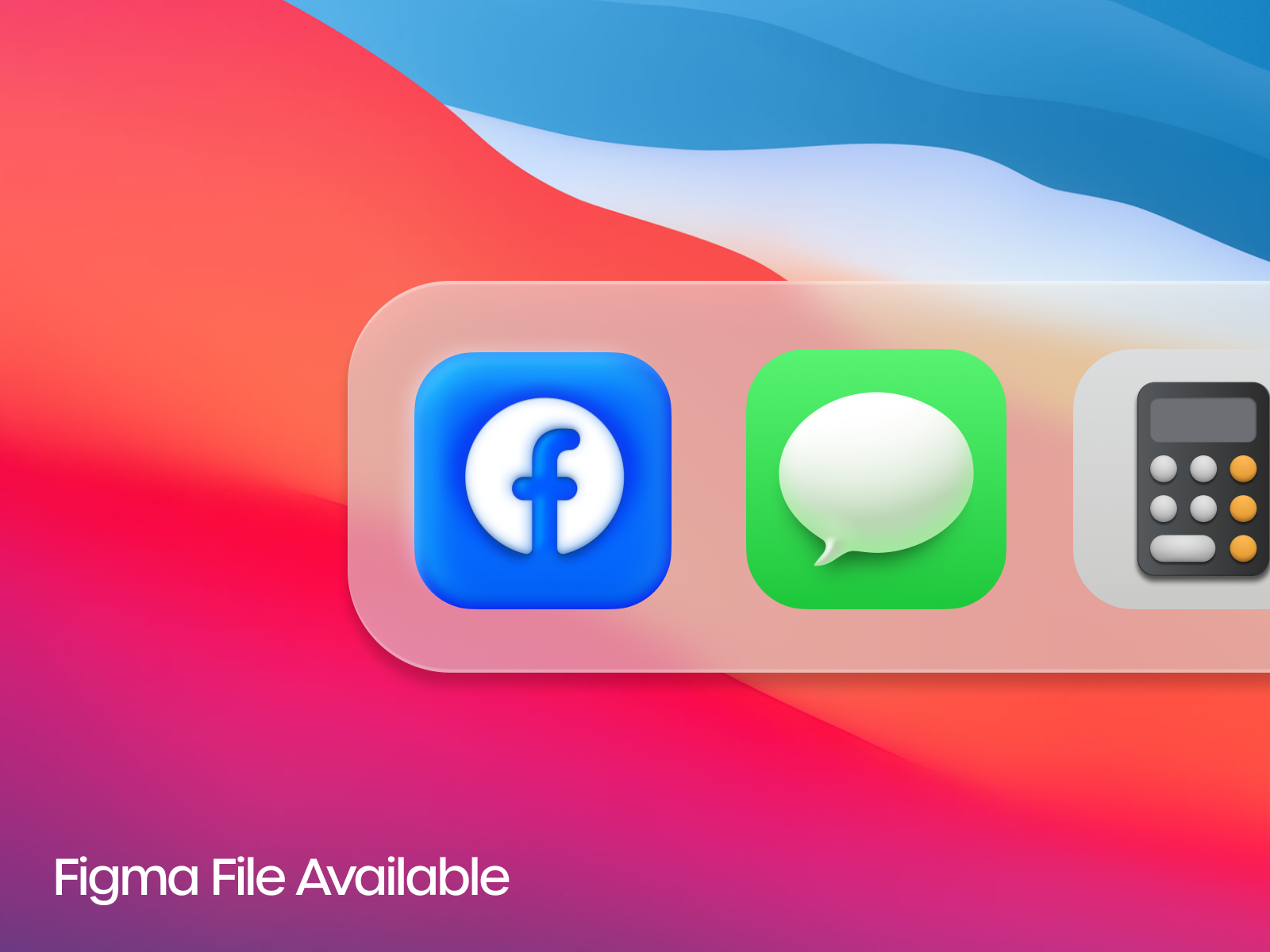 Example of Facebook | macOS Big Sur inspired icon