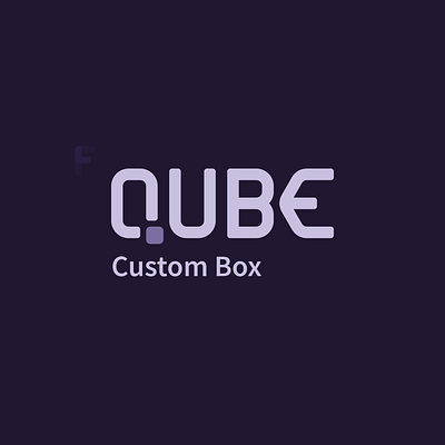 Qube branding clean design flat identity logo logo design minimal simple vector