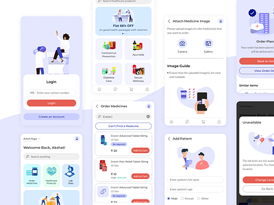Medicine Delivery App branding delivery ecommerce medicine mobile app pharmacy ux design