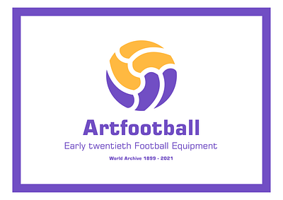 Early twentieth football equipment design icon illustration logo typography логотип