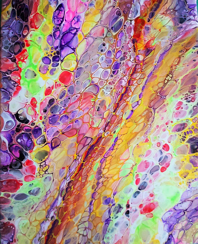 Cells acrylic painting art artwork dirty pouring fluid acrylic fluid art fluid pouring illustration paintings