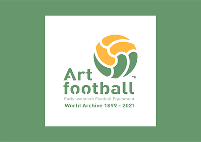 Early twentieth football equipment design icon illustration logo typography