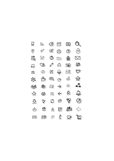 icons 2 app art branding design handwriting icon icons illustration minimal ui web
