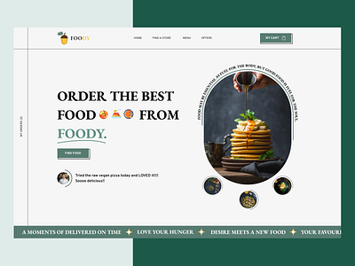 Food Ordering Platform bytestechnolab figma food website