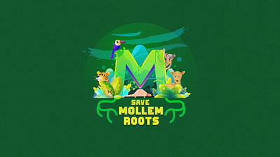 Wild Mollem concept art environment design illustration logo nature art nature logo print t shirt print vector