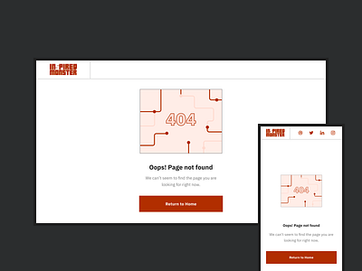 404 Page for my Personal Website 404 branding brutalism clean dailyui design error figma freebie logo minimal mobile not found simple ui ux