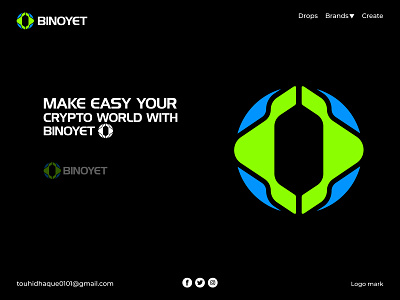 binoyet | Crypto logo Concept abstract bitcoin blockchain brand identity branding coin crypto crypto wallet currency dao digital art ecommerce ethereum logo nft technology token