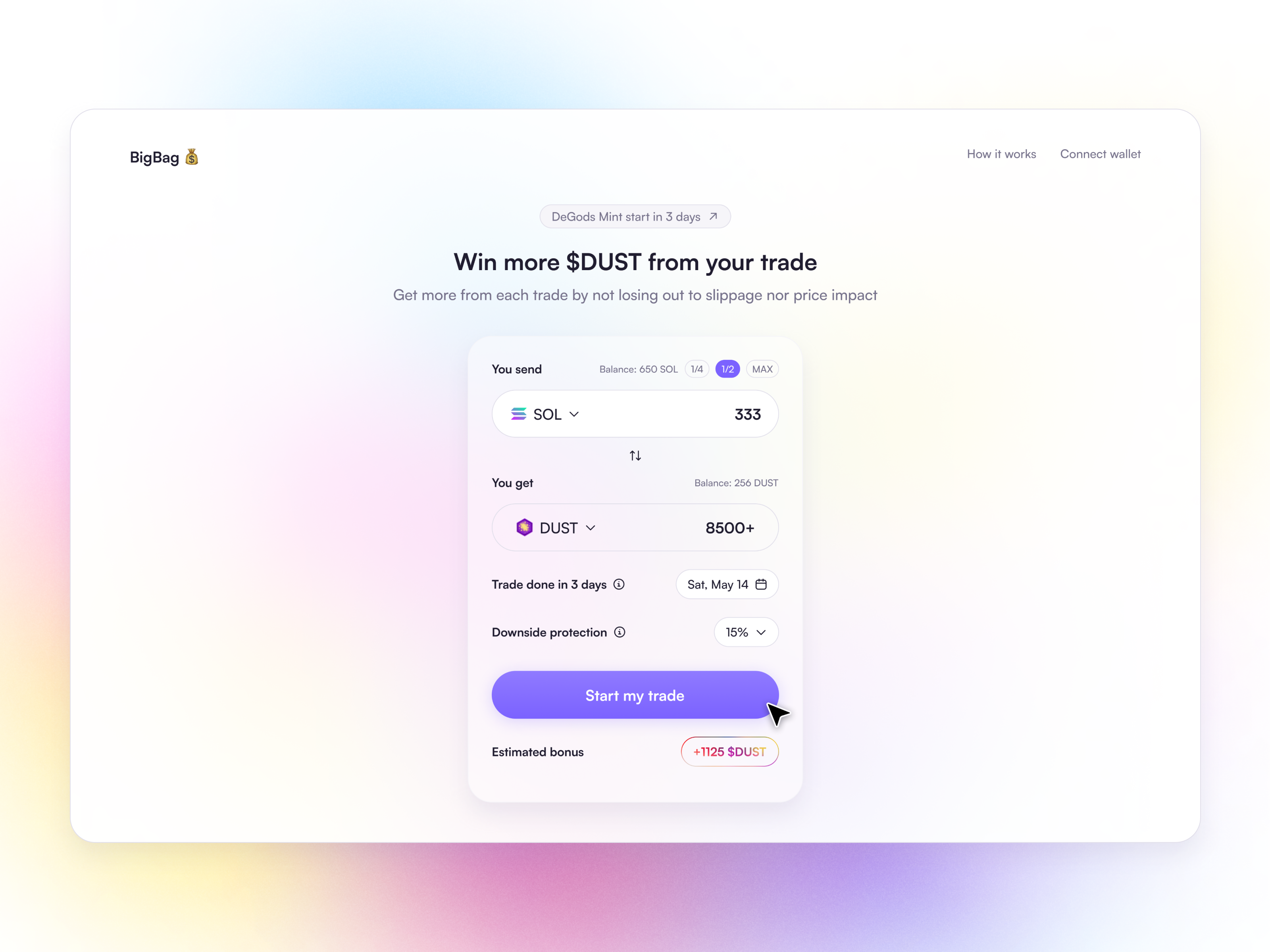 Crypto swap app animation app bitcoin branding colorful crypto ethereum graphic design motion graphics nft productdesign rainbow swap trading typography ui ux wallet web3 webdesign