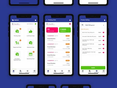 IndiaCart Vendor app UI android android app app branding design illustration ios app ui uidesign uiux ux uxdesign uxui
