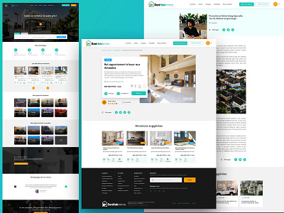 SenHubImmo africa dakar rental rental app senegal ui ux webdesign