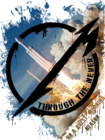 Metallica Through The Never - SpaceX banner branding design graffitti logo metallica photoshop spacex tshirt wallpaper