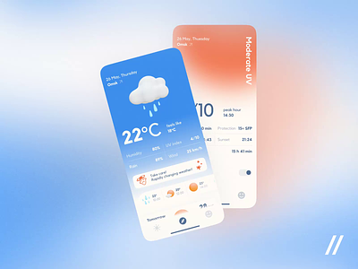 Weather App animation app app design design forecast gps interface mobile motion motion design ui ui design ultraviolet user experience user interface uv ux weather