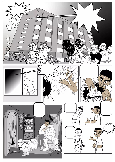 Capilar! (Natural Born Cutter) design identitydesign illustration illustrator mangaart mangastudio